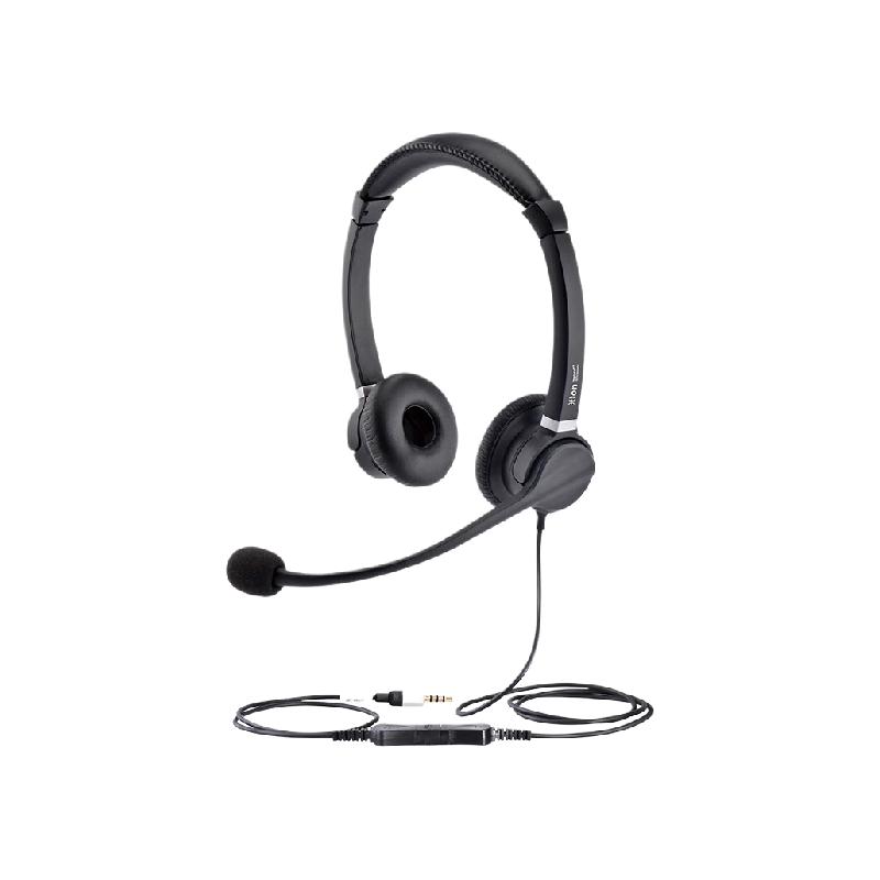 北恩 HION FOR900D+B6.4 头戴式双耳话务耳机/客服中心/在线教育培训/企业办公耳机/降噪坐席双耳耳麦-单插头 计价单位:副