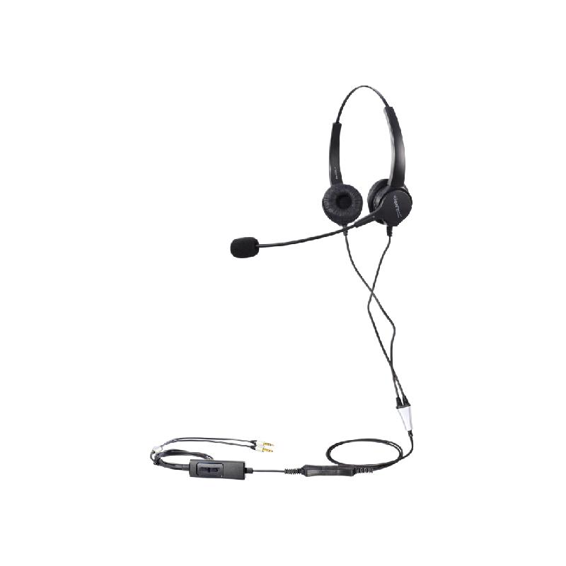 北恩 HION FOR630D+B5.1 耳机 双插头带音量调节麦克风静音(适用双孔电脑) 计价单位:副