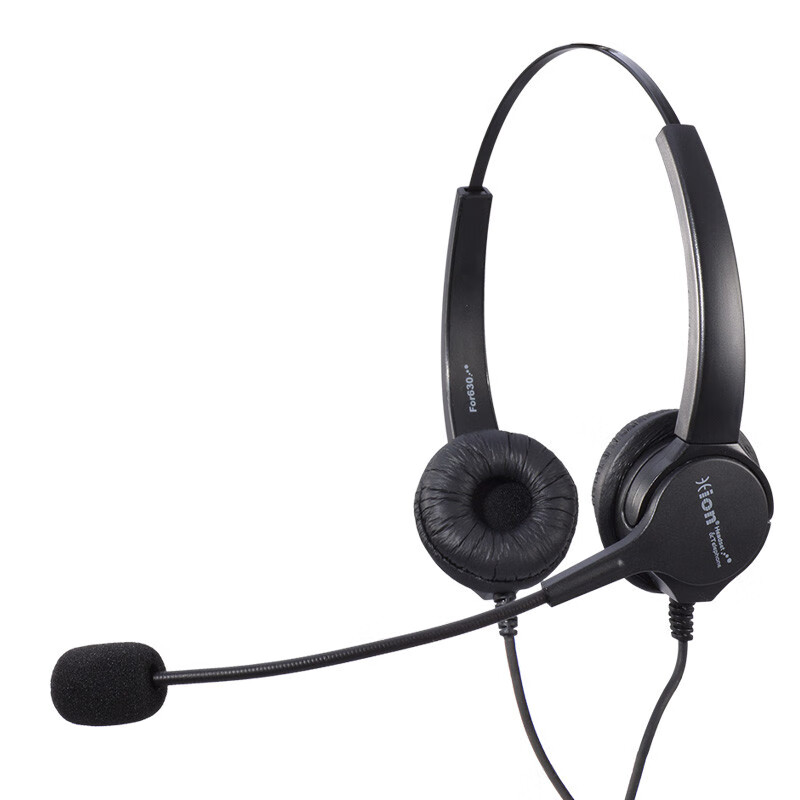 北恩 HION FOR630D+B6.1 呼叫中心话务耳机 适用于话务员\/客服\/呼叫中心 单孔插头+音量调节/静音（适用单圆孔电脑/手机） 计价单位:副