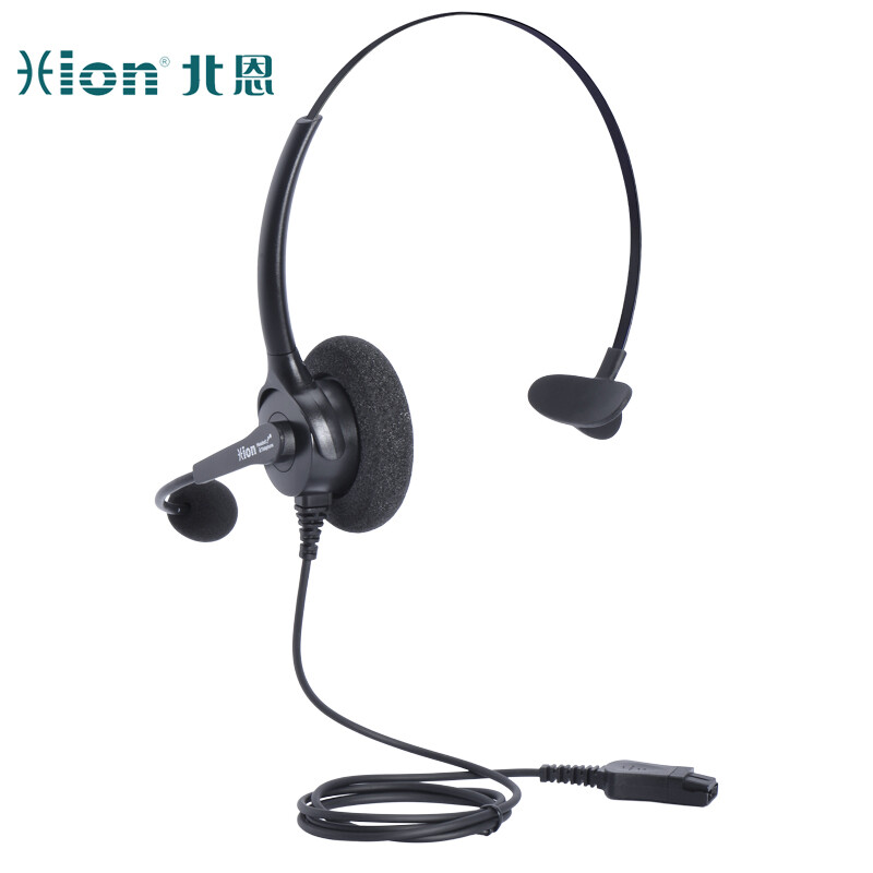 北恩 HION FOR680+B8 头戴式单耳麦 话务员耳麦客服耳机/电销在线教育耳机-USB+双麦智能降噪 计价单位:副