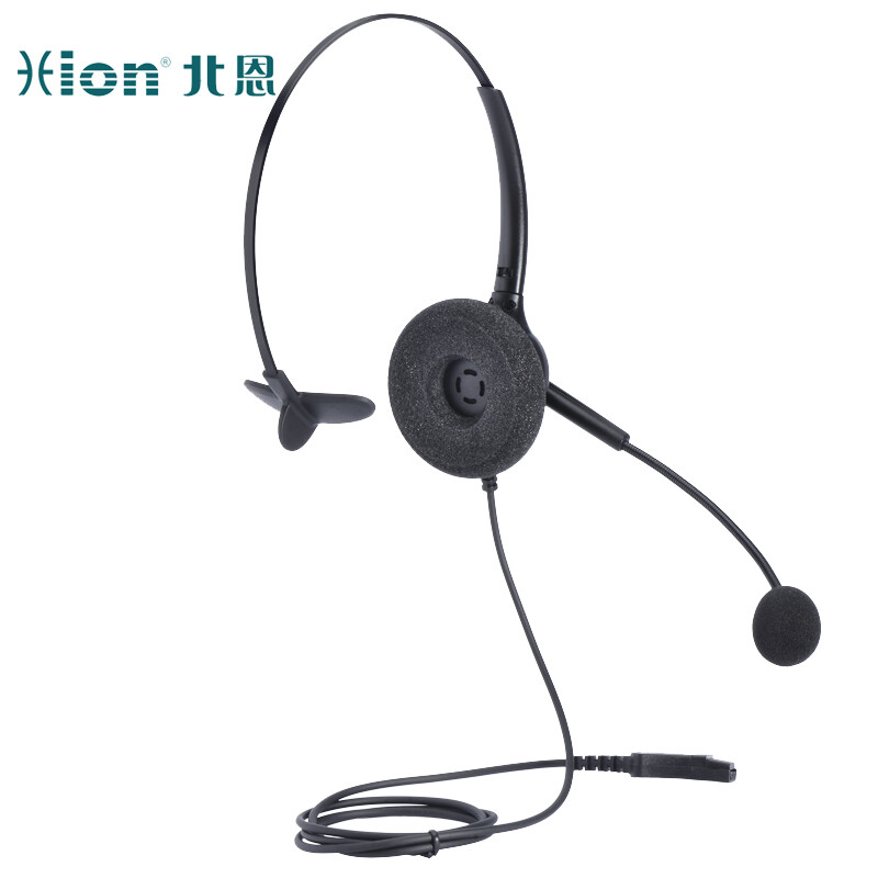 北恩 HION FOR680+B8 头戴式单耳麦 话务员耳麦客服耳机/电销在线教育耳机-USB+双麦智能降噪 计价单位:副