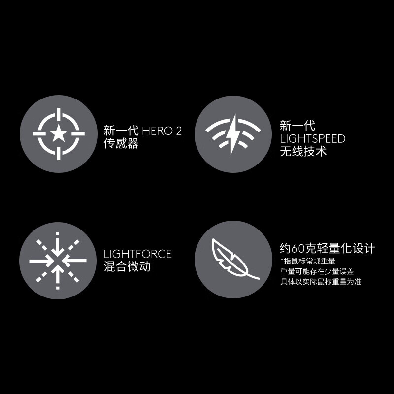 罗技 G  G PRO X SE  无线鼠标二代金刚版(黑色) 计价单位:个