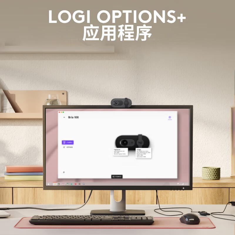 罗技 LOGITECH Brio 90 全高清视频会议摄像头 黑色 计价单位:个