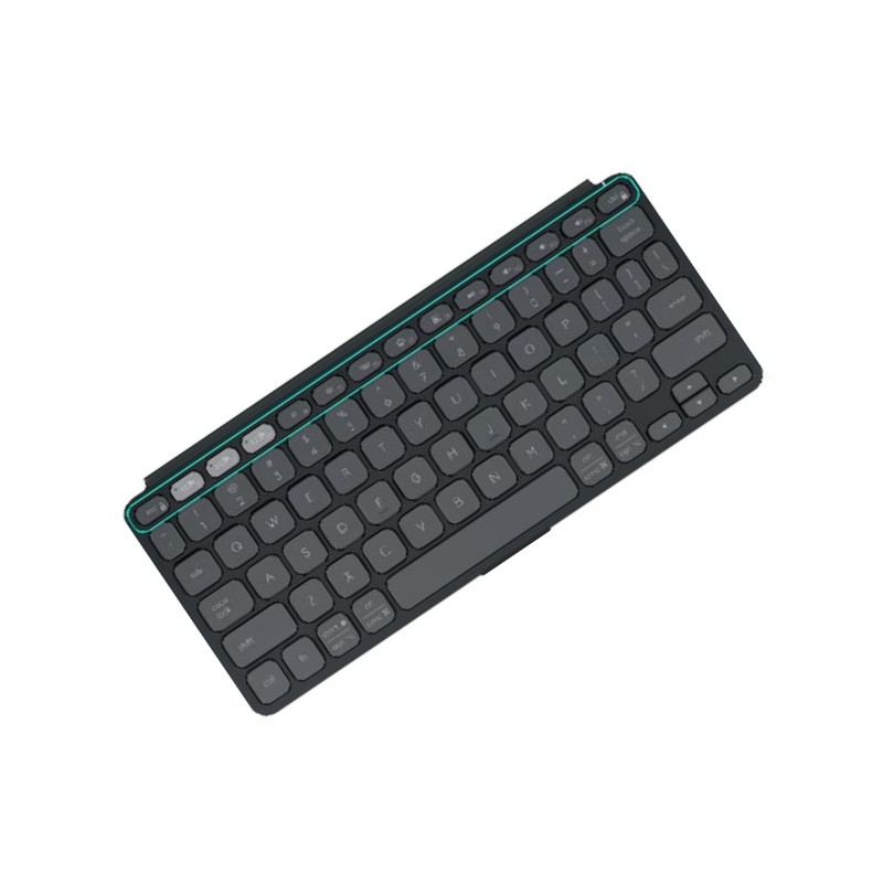 罗技 LOGITECH Keys To Go2 键盘 无线蓝牙 黑色 计价单位:个