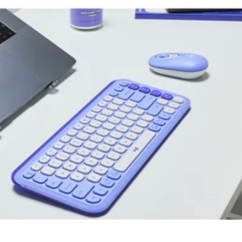 罗技 LOGITECH POP ICON COMBO 无线蓝牙键鼠套装 紫色  计价单位:套