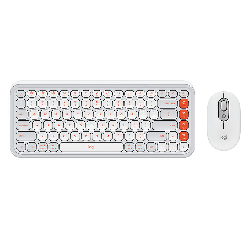 罗技 LOGITECH POP ICON COMBO 无线蓝牙键鼠套装 白色 计价单位:套