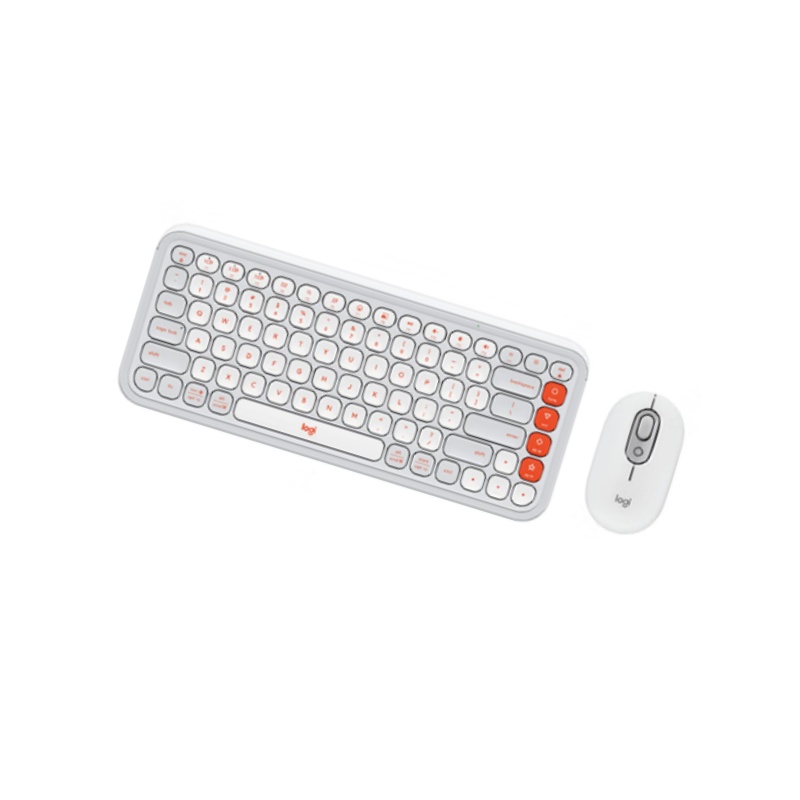 罗技 LOGITECH POP ICON COMBO 无线蓝牙键鼠套装 白色 计价单位:套