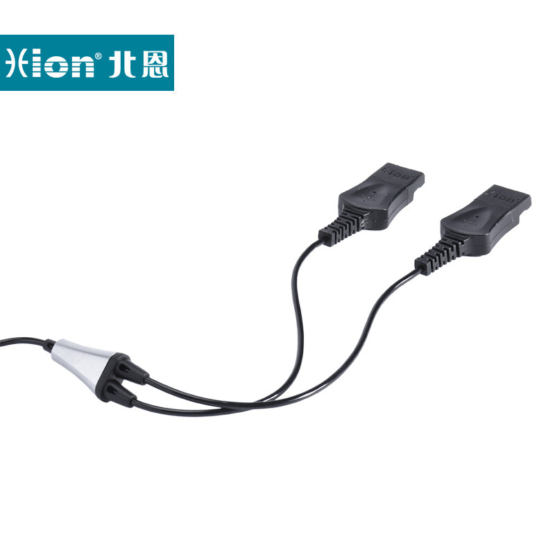 北恩 HION A9 三叉培训线 QD接口耳机使用  耳机转接线 用于新人培训监听 仅限北恩品牌使用其他品牌不兼容 计价单位:根