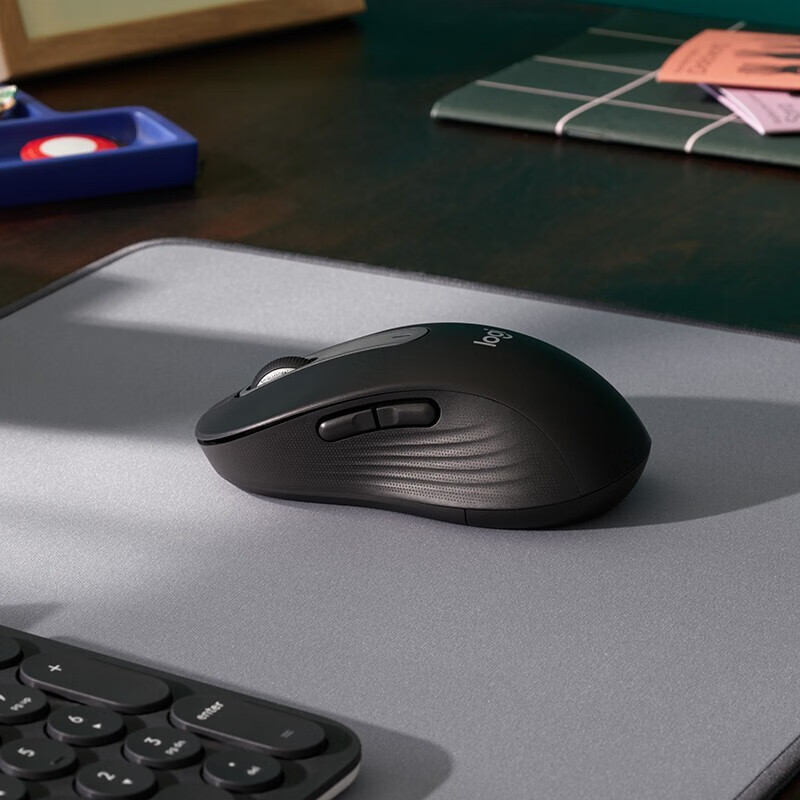罗技 LOGITECH M650 无线静音鼠标 L 黑色 计价单位:个
