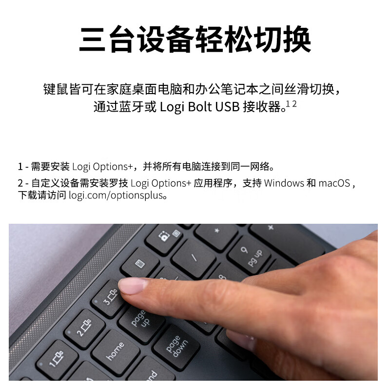 罗技 LOGITECH MK950 无线键鼠套装 企业版 计价单位:套