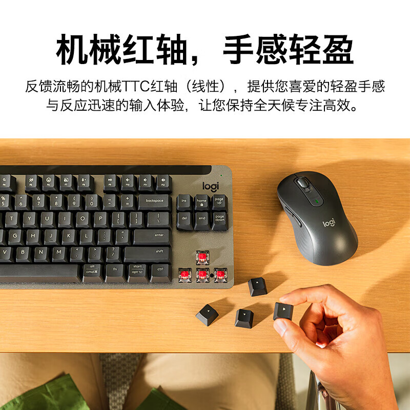 罗技 LOGITECH MK855 无线键鼠套装 蓝牙优联双模 计价单位:套