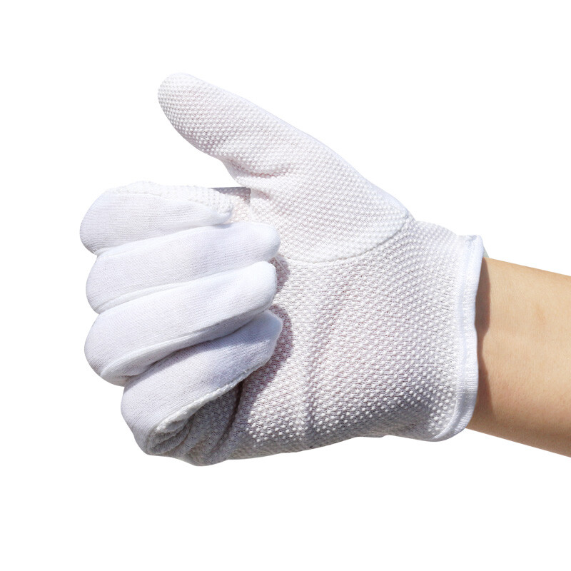 谋福  9369 礼仪手套 表演 精致白手套 5付装 防滑款 白色 计价单位:包