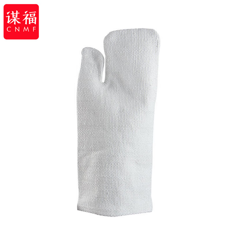 谋福  212Y 防火手套 二指型防火手套防烫工业石棉手套(二指30cm) 计价单位:副