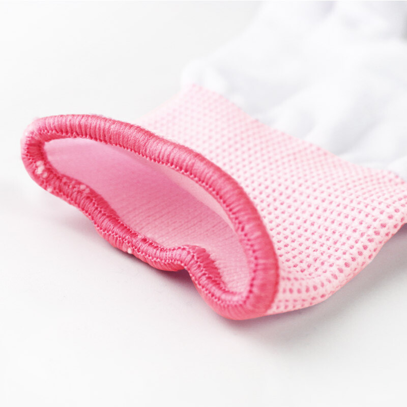 谋福  8034 劳保手套 PU涂层 粉色 S码 计价单位:副