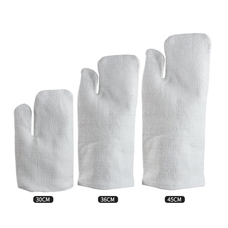 谋福  212Y 防火手套 二指型防火手套防烫工业石棉手套(二指30cm) 计价单位:副