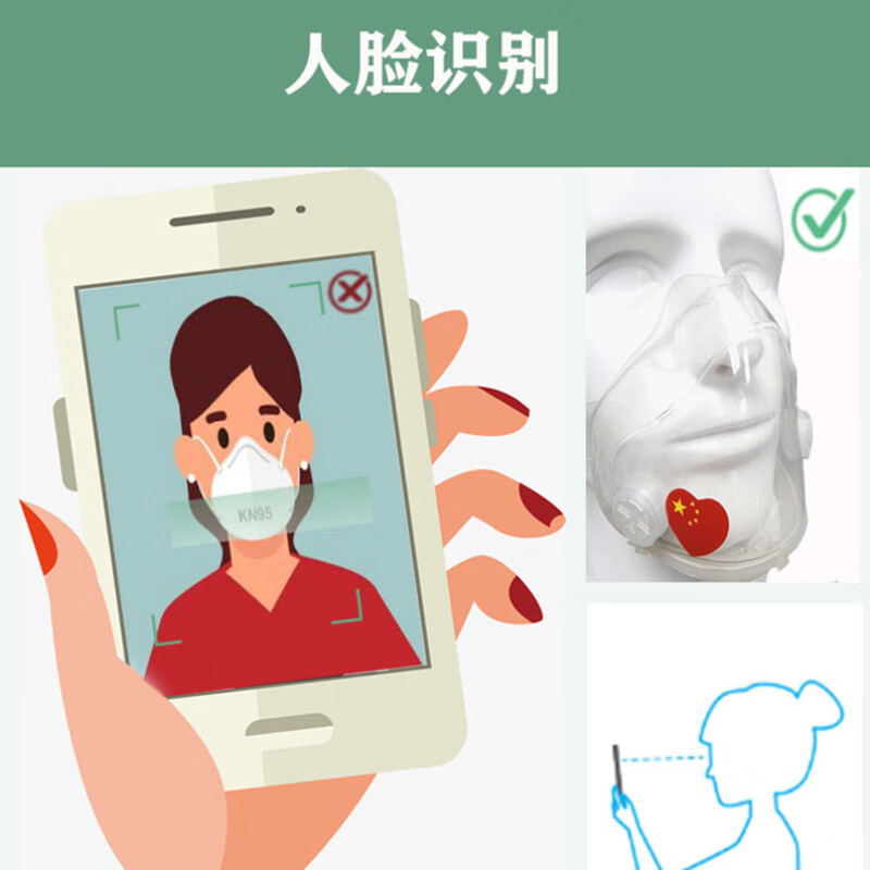 谋福  T7 防尘透明口罩 计价单位:个