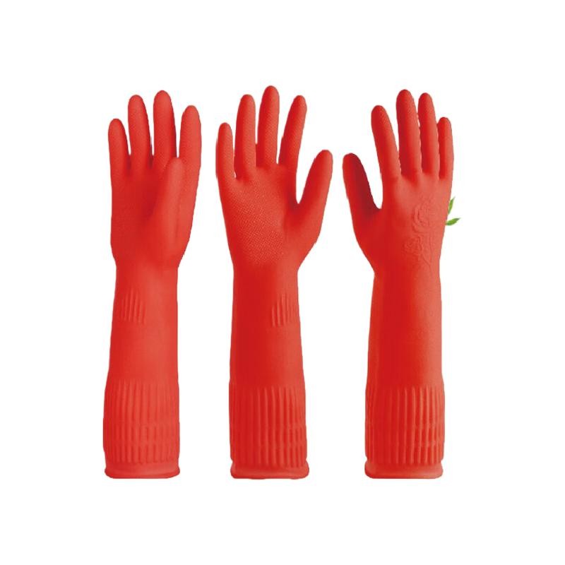 谋福  268 乳胶手套（ 红色 L码） 计价单位:副