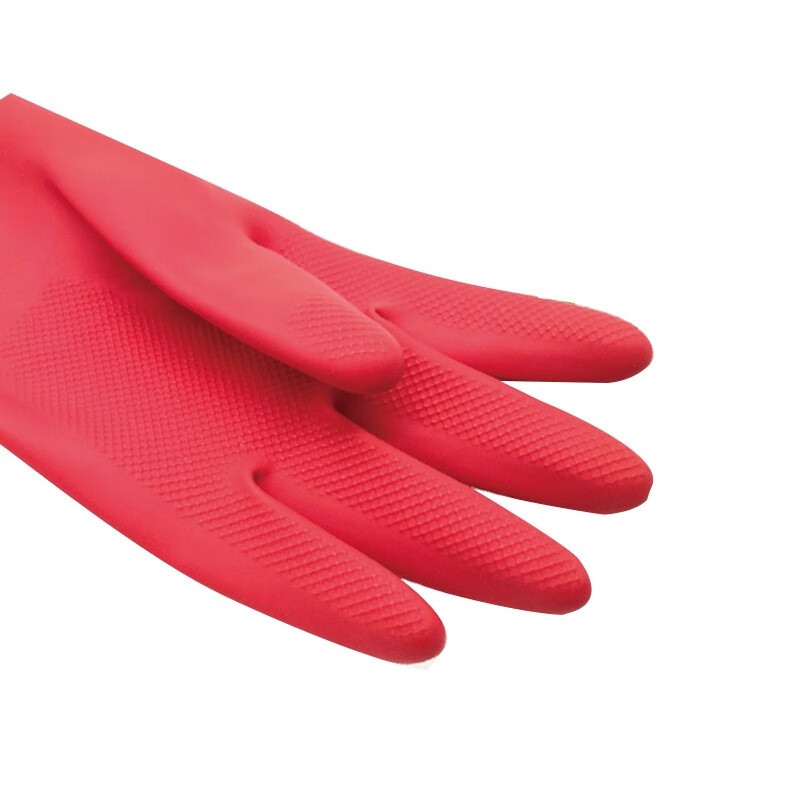 谋福  268 乳胶手套（ 红色 L码） 计价单位:副