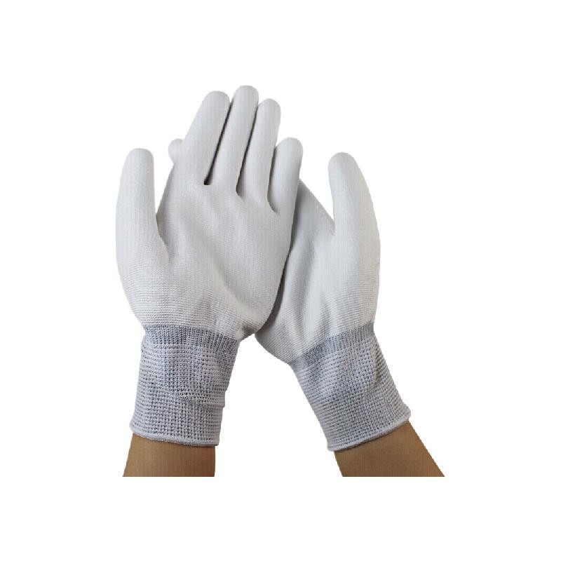 谋福  CNMF8036-3 PU涂掌手套 PU涂层涂胶劳保 防护尼龙手套【L号(灰色边)24cm10副装】 计价单位:包