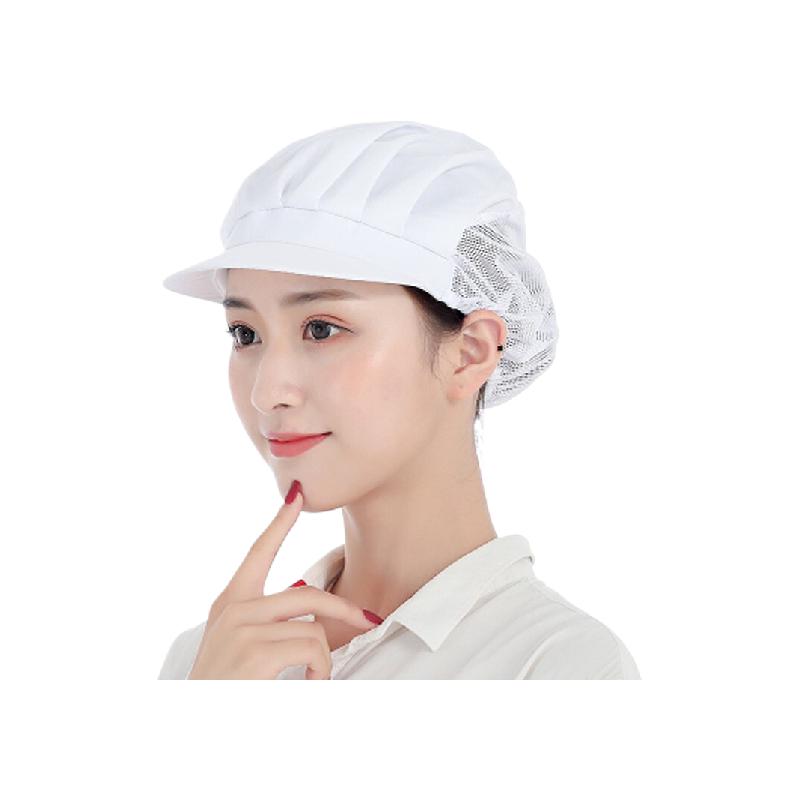 谋福  230 工作帽子 半网 白色 计价单位:顶