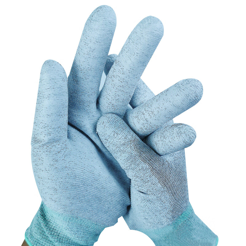 谋福  6319 碳纤维涂掌手套 浸胶防静电 涂掌中码(10双独立包装) 计价单位:打