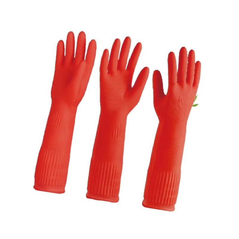 谋福  268 乳胶手套（ 红色 L码） 计价单位:副