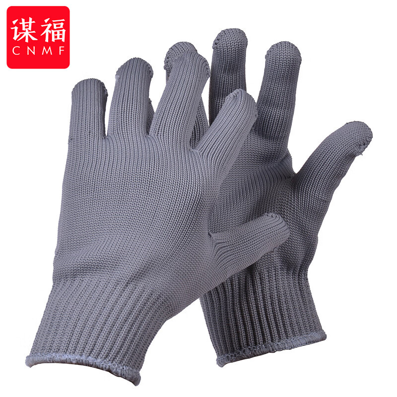 谋福  tj852 手套 500g十针 灰色12双装 计价单位:包