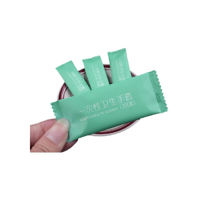 谋福  tj913 一次性手套 1袋100小包 绿色 计价单位:袋