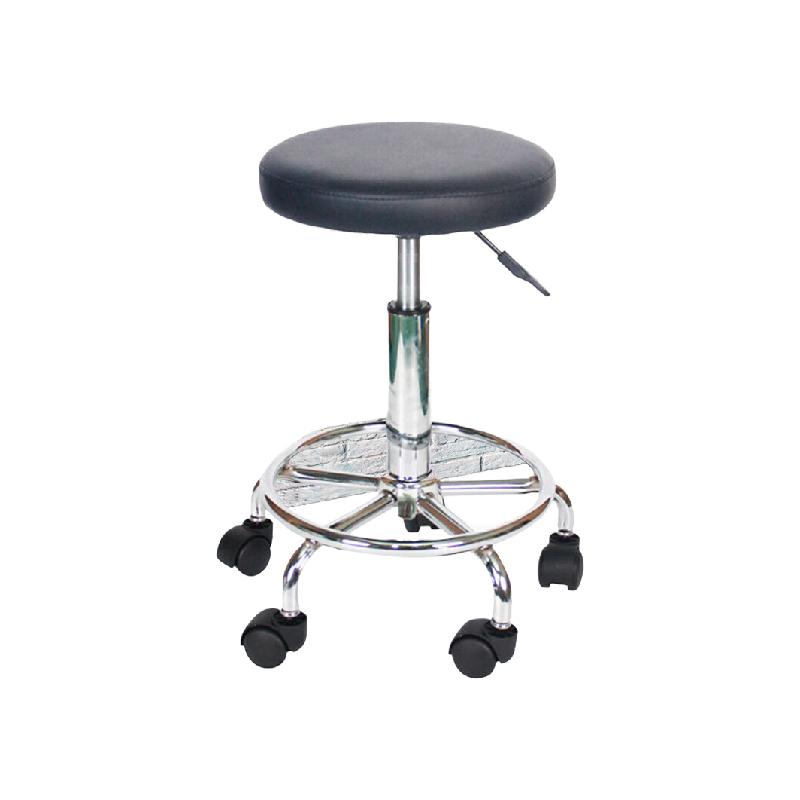 海斯迪克  HKCL-837 实验室工作凳 升降凳员工PU椅小圆凳 轮子款 计价单位:个