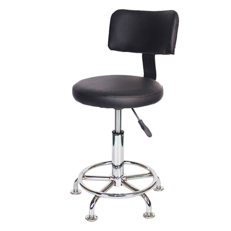 海斯迪克  HKCL-837 实验室工作凳 升降凳员工PU椅小圆凳 圆盘款 计价单位:个