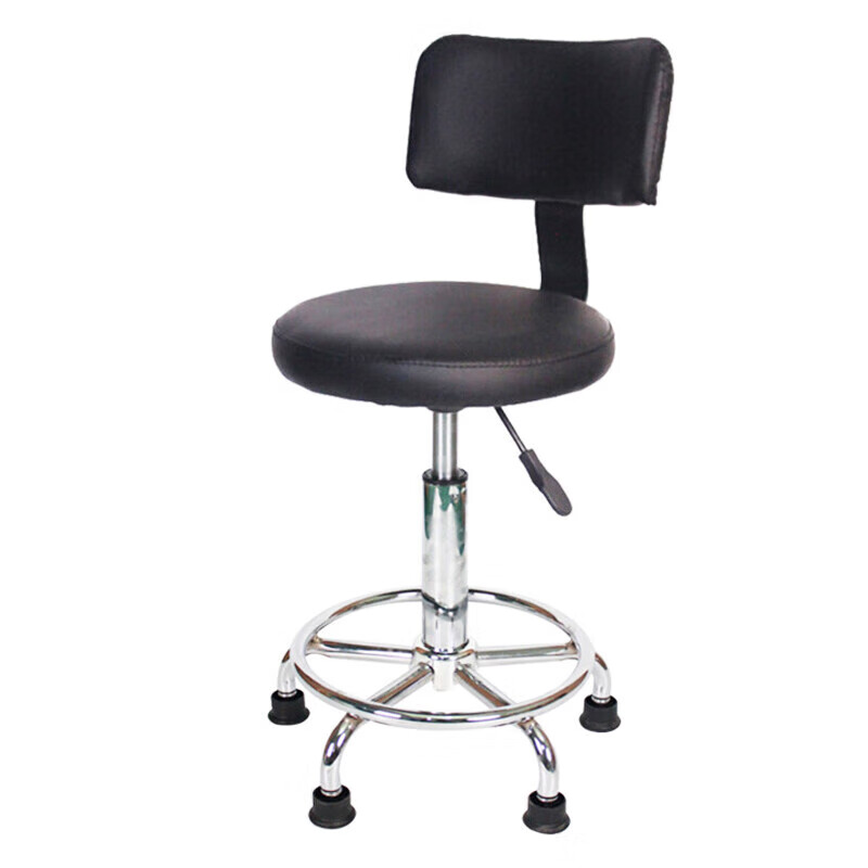 海斯迪克  HKCL-837 实验室工作凳 升降凳员工PU椅小圆凳 圆盘款 计价单位:个