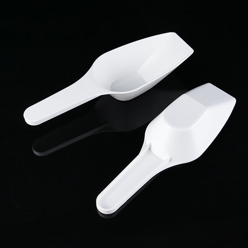 海斯迪克  HKCL-901 实验室塑料药勺 PP称量勺 10ml+25ml+50ml+100ml 计价单位:套