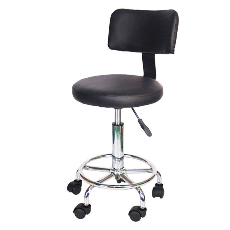 海斯迪克  HKCL-837 实验室工作凳 升降凳员工PU椅小圆凳 圆盘款 计价单位:个