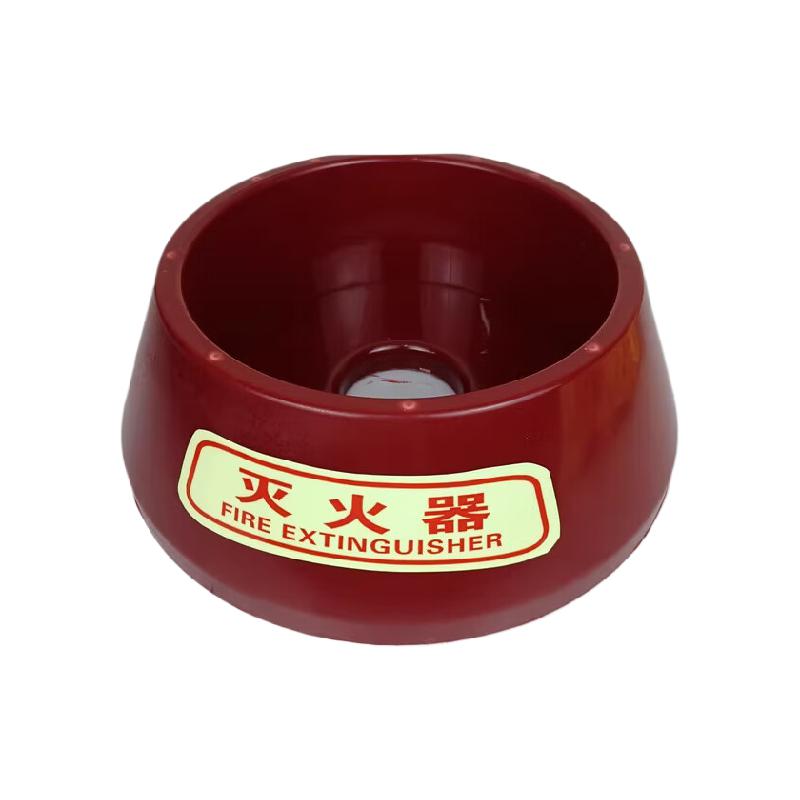 谋福  tj1772 灭火器底座 自发光底托干粉灭火器4kg5kg塑料底座ABS架子放置架（精装款8公斤夜光） 计价单位:个