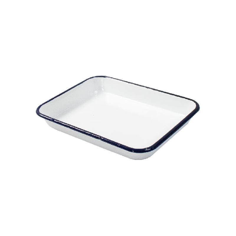 海斯迪克  hs-112 实验室化工消毒盘 方形 白色 加厚平底25*30*3.3 计价单位:个