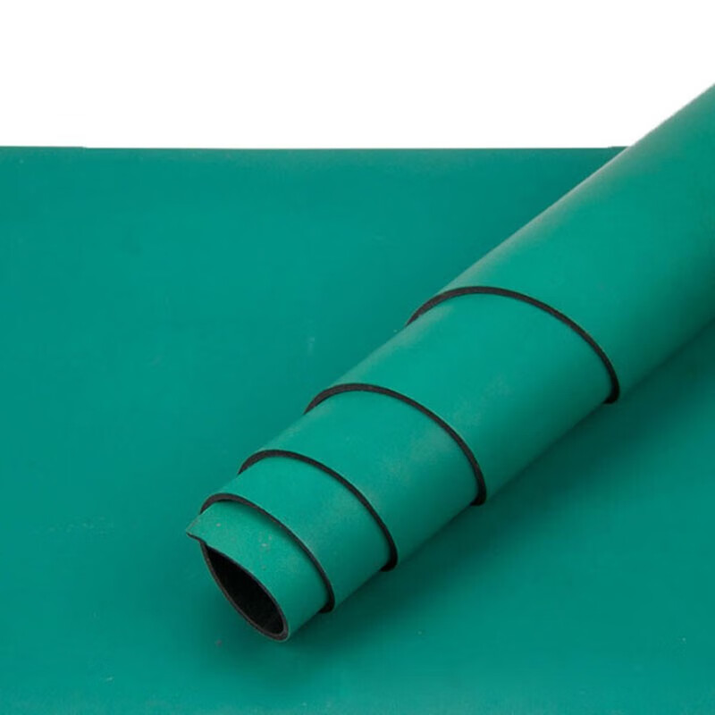 海斯迪克  gnjz-7465 实验室工作台垫 绿黑色 10米*0.6米*2mm 计价单位:个