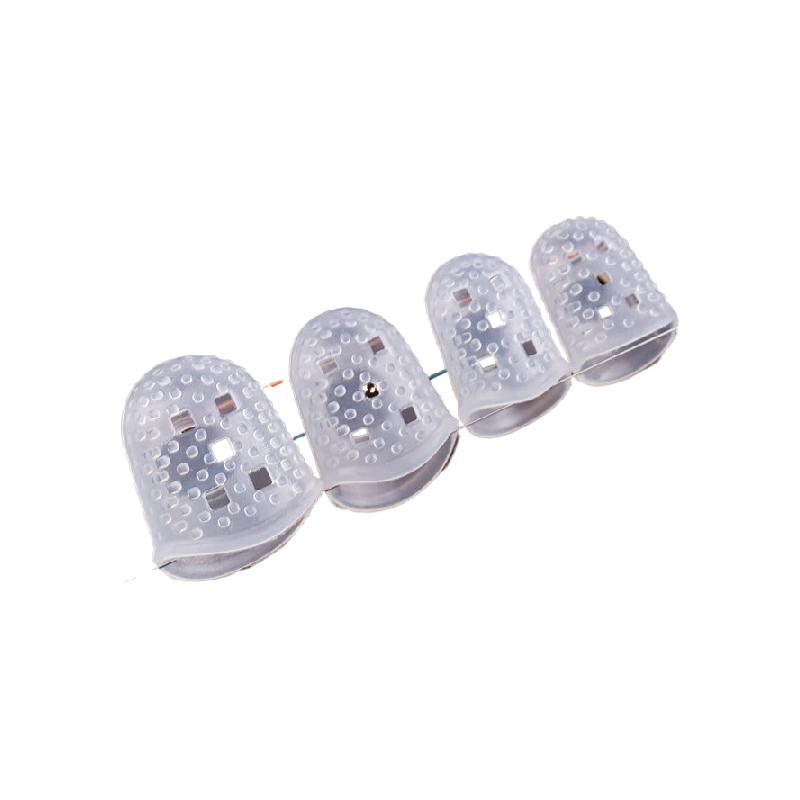 谋福  L码 硅胶手指套  透明白  10个装 计价单位:包