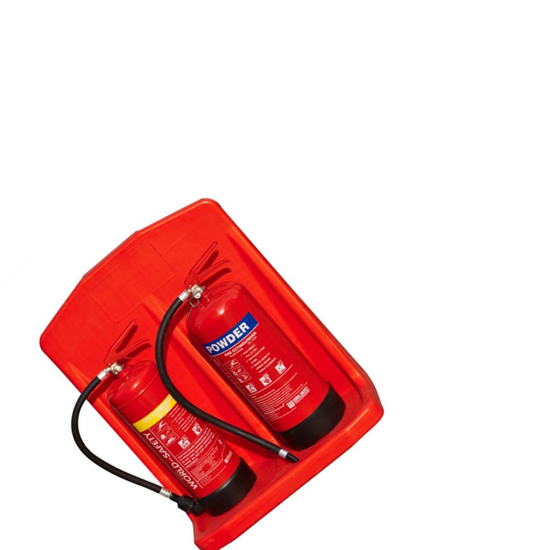 谋福  tj1771 灭火器底座 托架 塑料玻璃钢底座（双座塑料底座） 计价单位:个