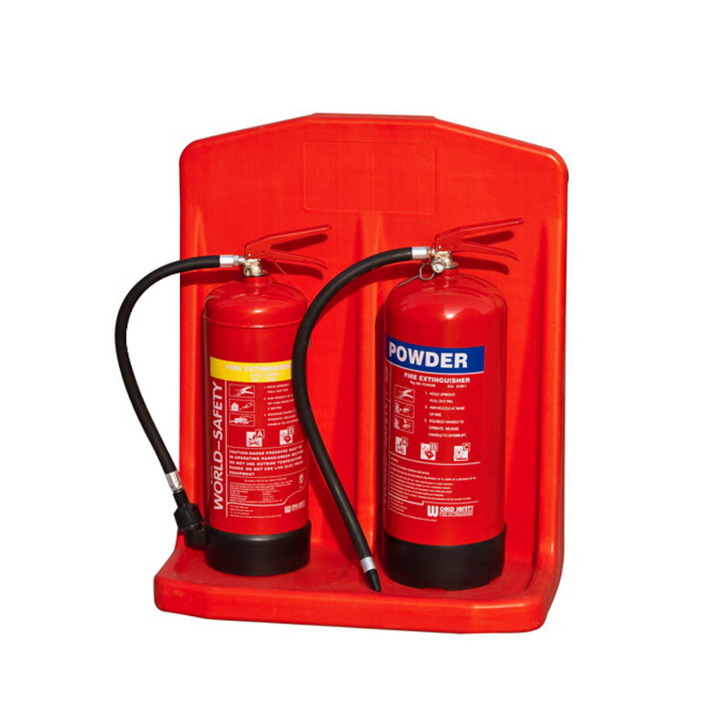 谋福  tj1771 灭火器底座 托架 塑料玻璃钢底座（双座塑料底座） 计价单位:个
