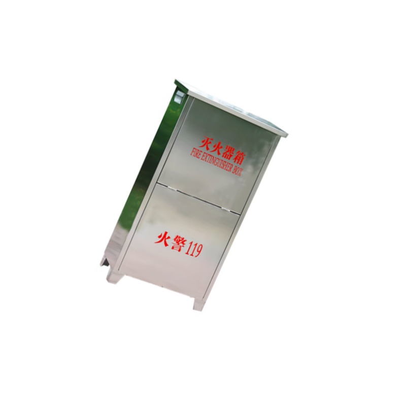 谋福  97922 不锈钢灭火器箱 消防箱消防器材箱（304不锈钢灭火器箱 3kg干粉灭火器2具装）空箱 计价单位:个
