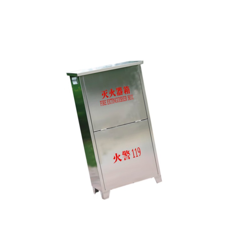 谋福  97922 不锈钢灭火器箱 消防箱消防器材箱（304不锈钢灭火器箱 3kg干粉灭火器2具装）空箱 计价单位:个