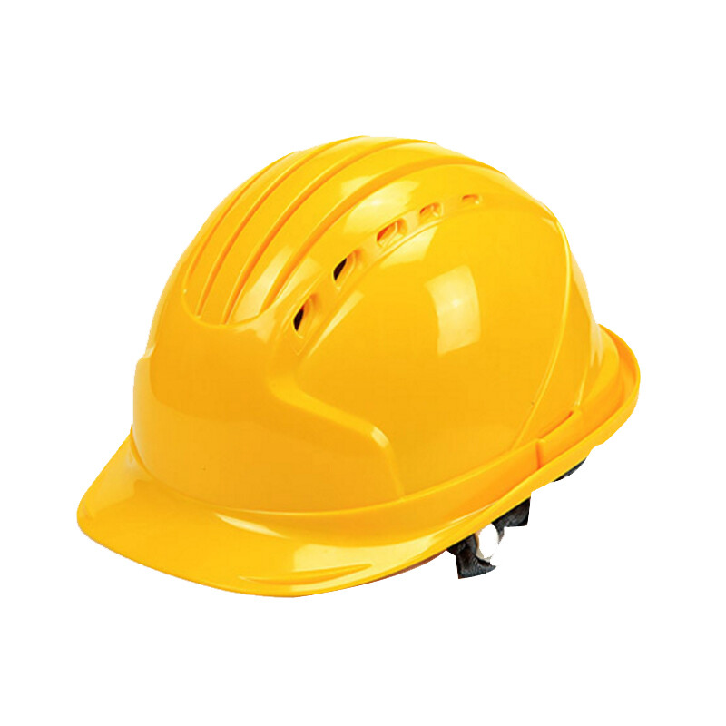 谋福  9968 五筋透气ABS反光安全帽 防砸防护头盔 （黄色无反光条 ） 计价单位:个