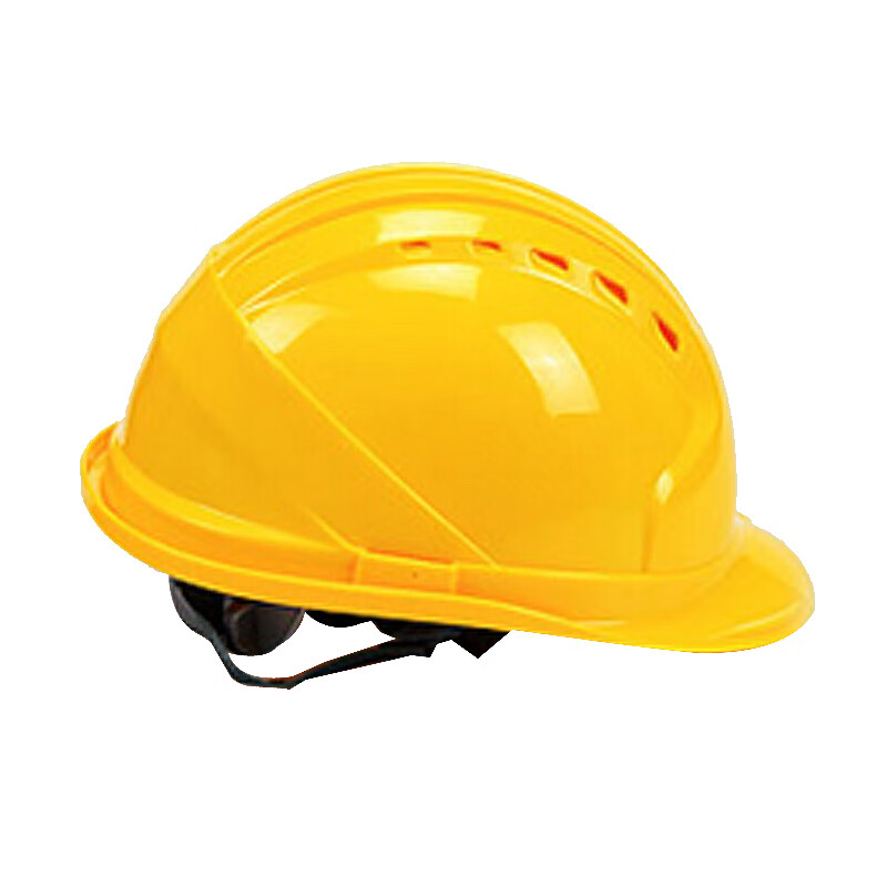 谋福  9968 五筋透气ABS反光安全帽 防砸防护头盔 （黄色无反光条 ） 计价单位:个