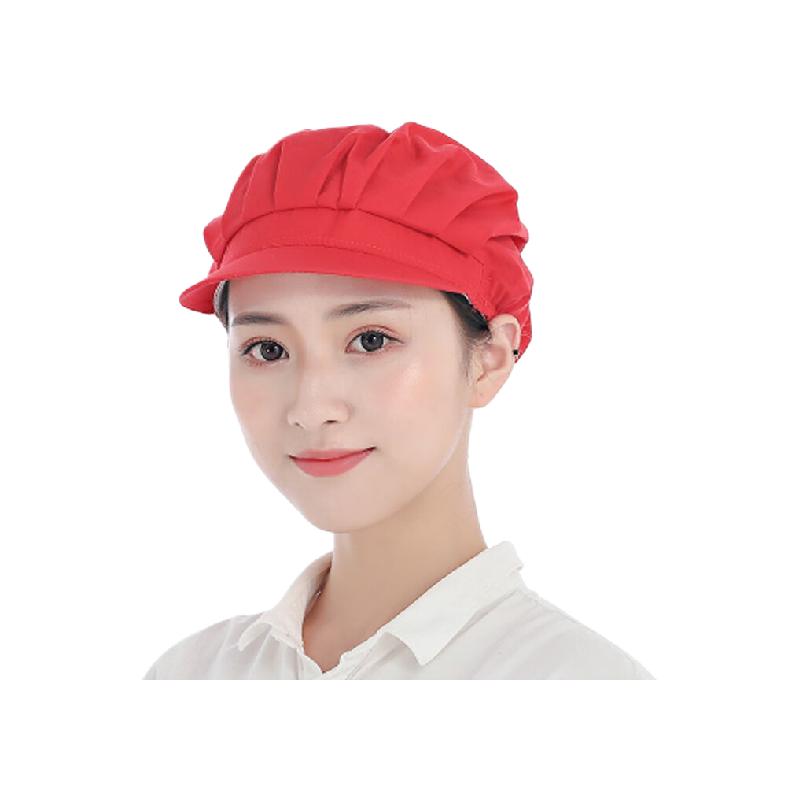 谋福  242 工作帽子 【全布】红色 计价单位:顶
