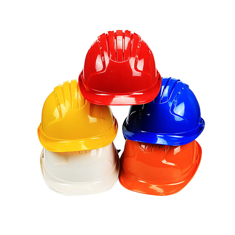 谋福  9968 五筋透气ABS反光安全帽 防砸防护头盔 （黄色无反光条 ） 计价单位:个