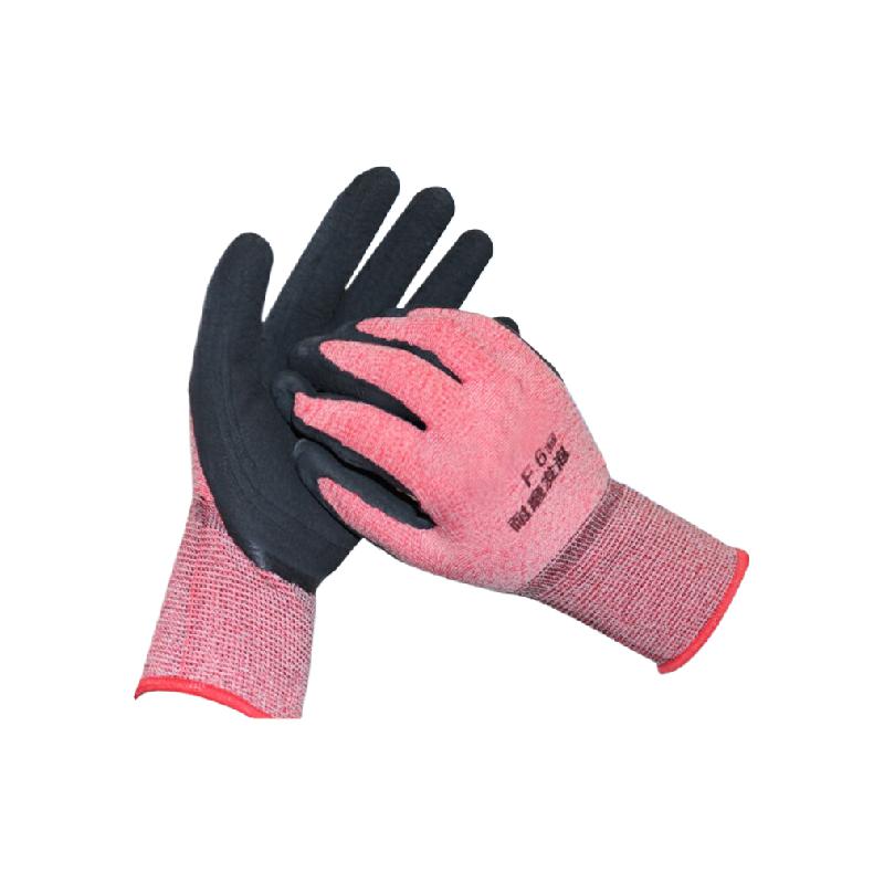 谋福  G6512 劳保手套 加厚防滑乳胶发泡系列 （红色F6乳胶发泡） （12/打） 计价单位:打