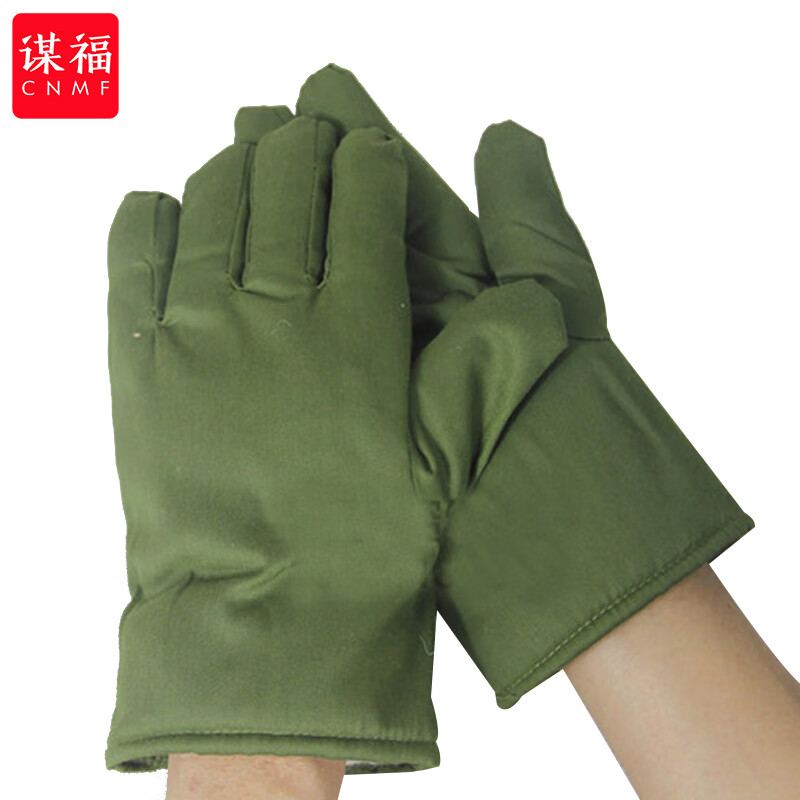 谋福   tj705 防寒手套  绿色加棉(10副装) 计价单位:包
