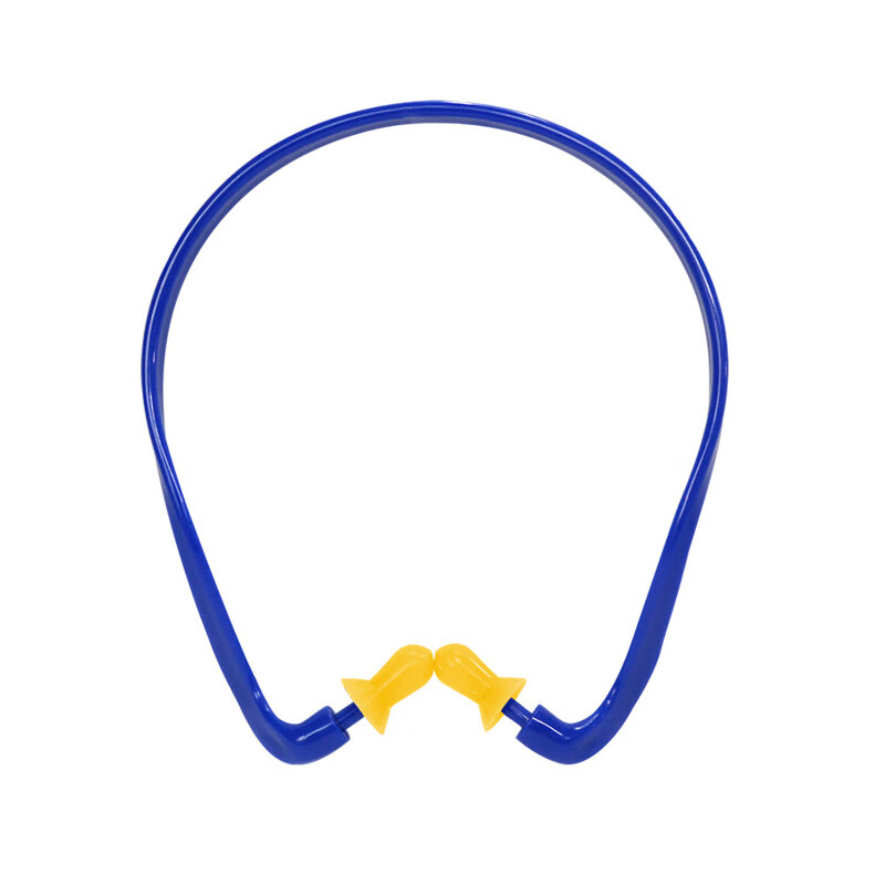 谋福  1-M 防噪音 头戴耳塞 头箍式黄色硅胶耳塞  (20个装) 计价单位:包