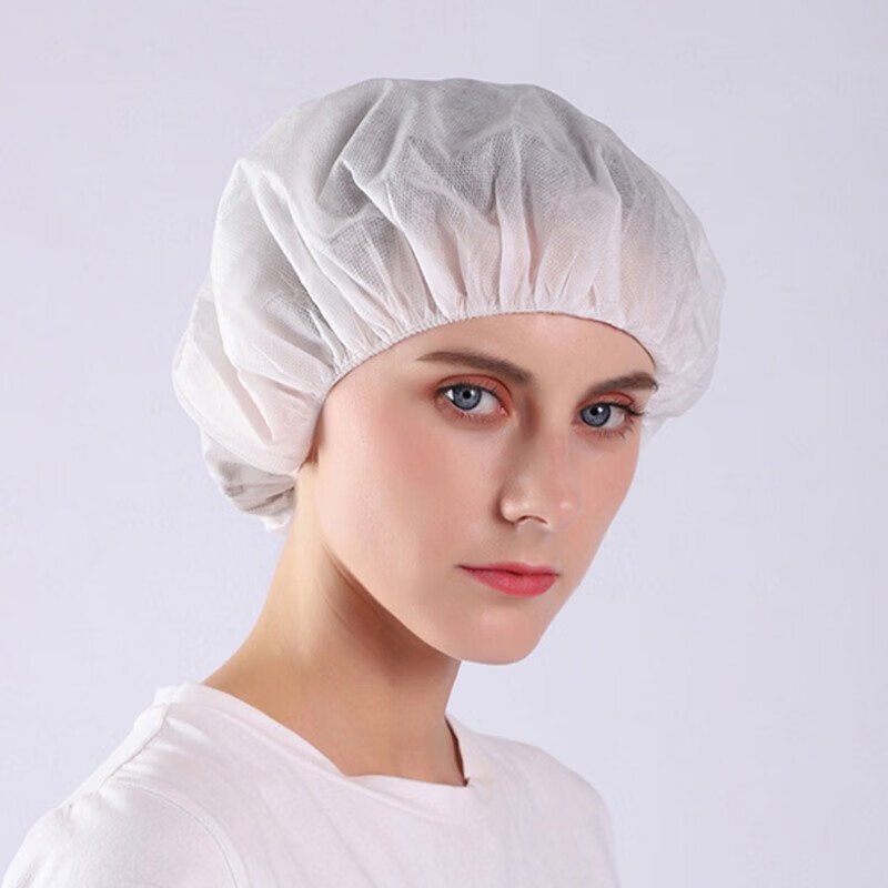 谋福  208 一次性无纺布帽防尘帽 白色(标准款20g)100只装 计价单位:盒 谋福  208 一次性无纺布帽防尘帽 白色(标准款20g)100只装 计价单位:盒