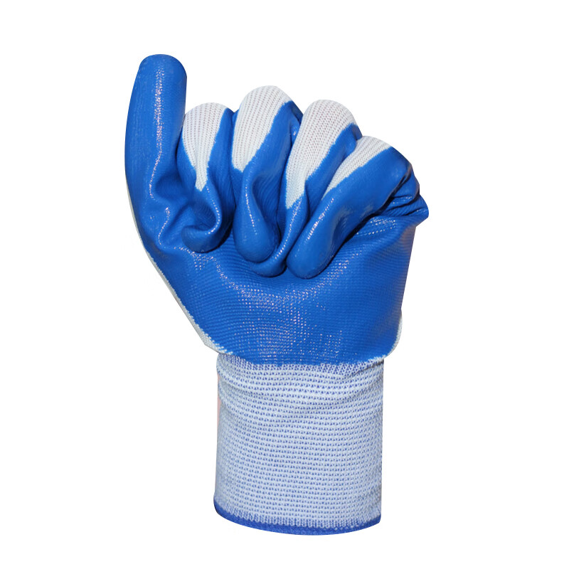 谋福 白兰丁腈42克左右 劳保浸胶挂胶手套 防滑套防护手套 (1打) 计价单位:打 谋福 白兰丁腈42克左右 劳保浸胶挂胶手套 防滑套防护手套 (1打) 计价单位:打